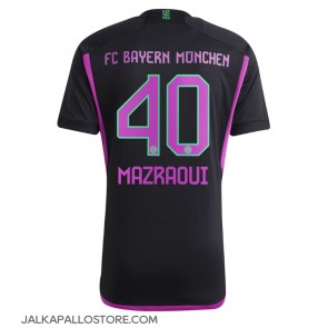 Bayern Munich Noussair Mazraoui #40 Vieraspaita 2023-24 Lyhythihainen